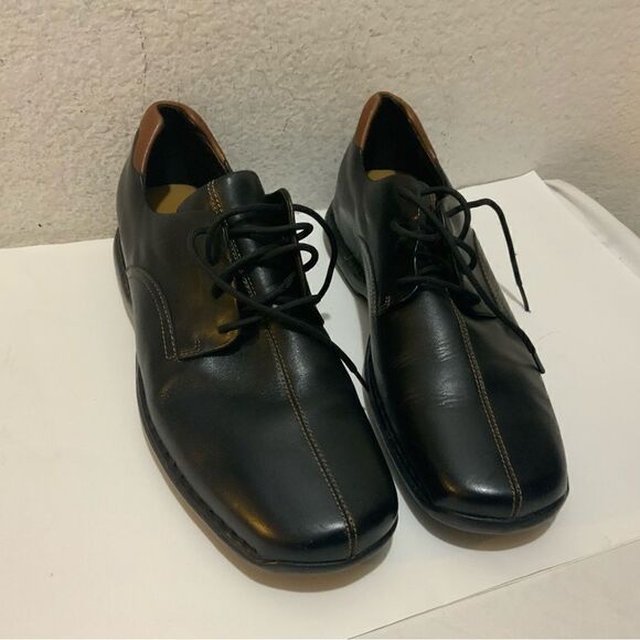 Cole Haan Black Leather Zeno Lace Up Mens Oxford Loafer Dress Shoes main image 11